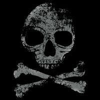 Scary Skull And Crossbones Grunge Style Gothic Creepy Spooky Wool Snapback Cap