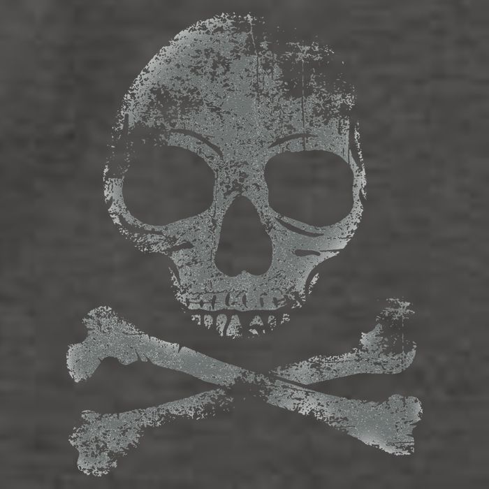 Scary Skull And Crossbones Grunge Style Gothic Creepy Spooky Vector Backpack