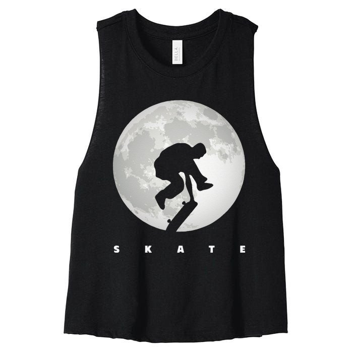 Skateboarding Skateboard Apparel Skateboarder Skateboard Women's Racerback Cropped Tank