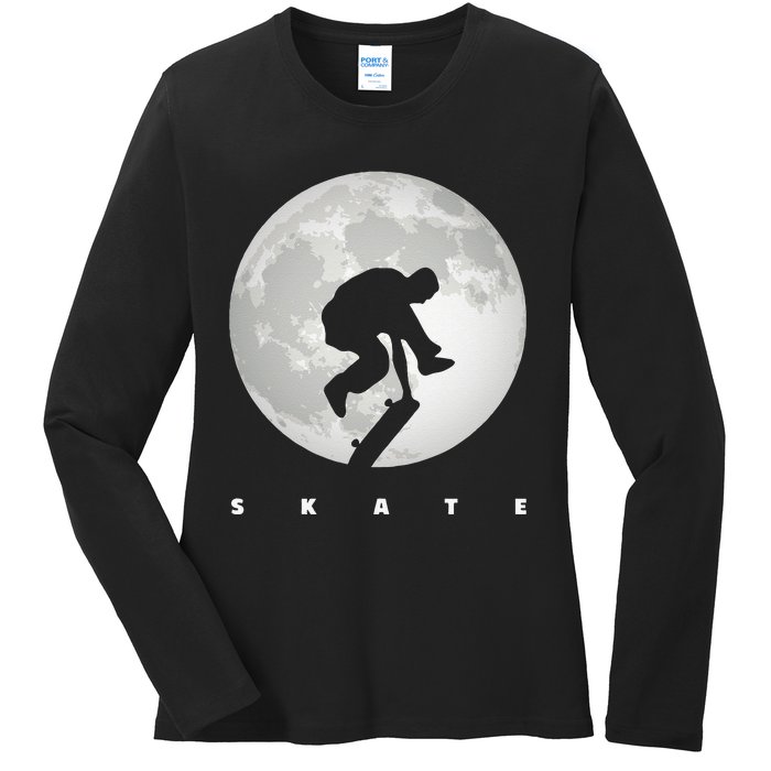 Skateboarding Skateboard Apparel Skateboarder Skateboard Ladies Long Sleeve Shirt