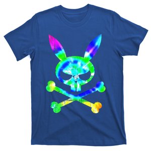 Scary Skull And Crossbones Bad Rabbit Horror Bunny Tie Dye Gift T-Shirt