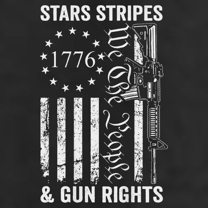 Stars Stripes And Gun Rights Pro Guns 2nd Amendment 7 Panel Mesh Trucker Snapback Hat
