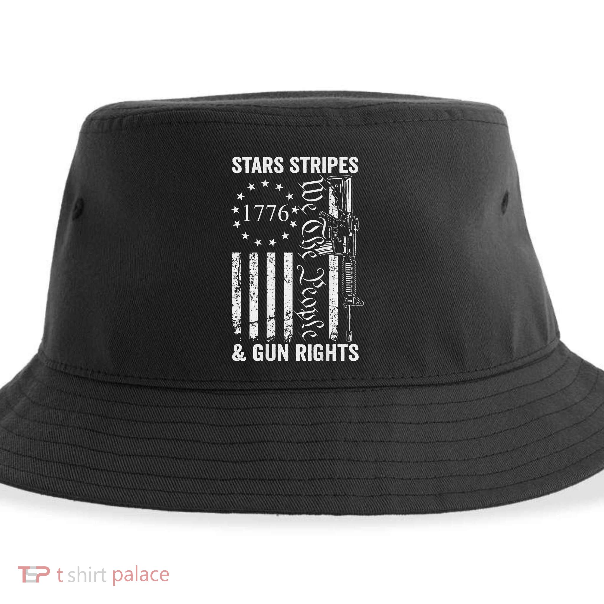 Stars Stripes And Gun Rights Pro Guns 2nd Amendment Sustainable Bucket Hat
