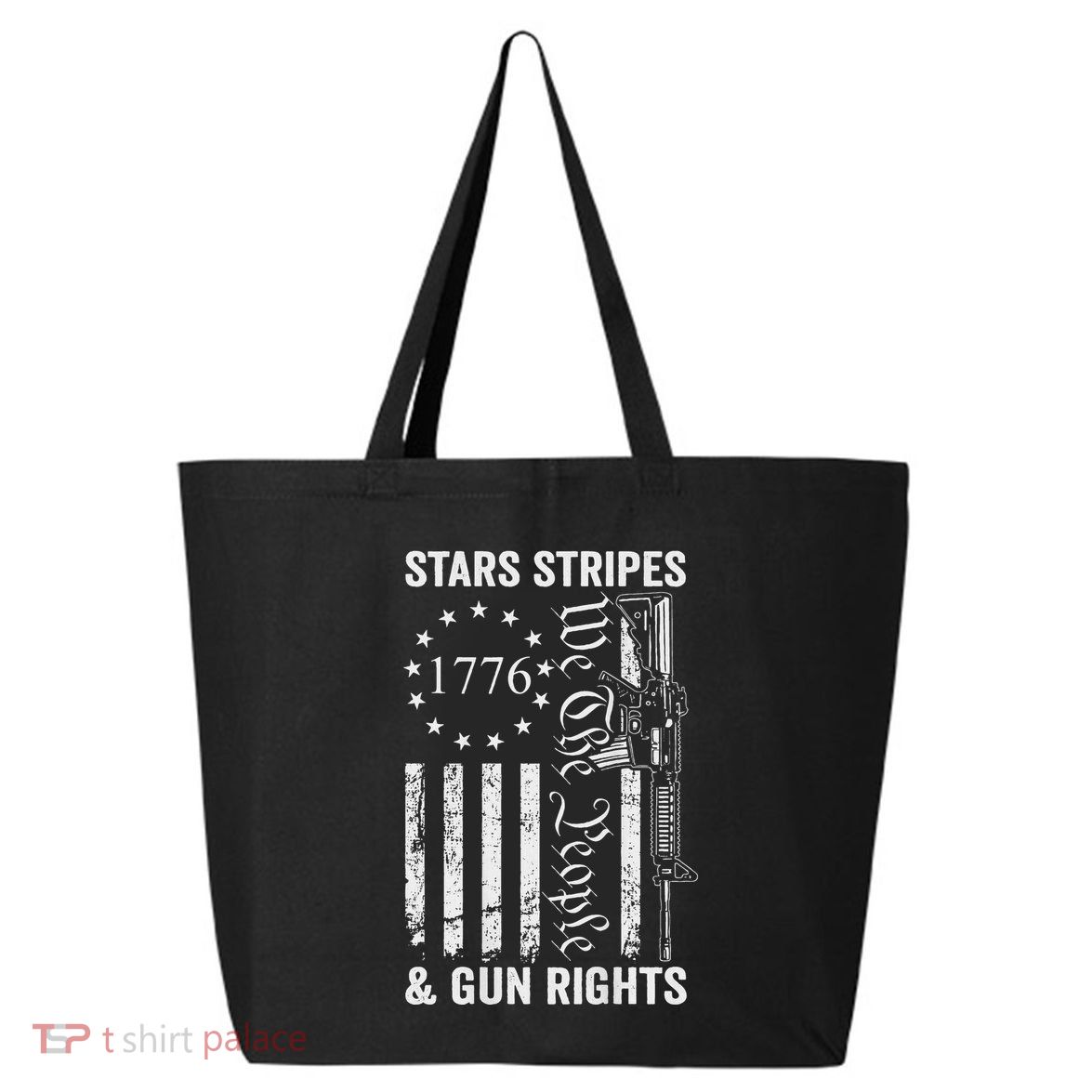 Stars Stripes And Gun Rights Pro Guns 2nd Amendment 25L Jumbo Tote