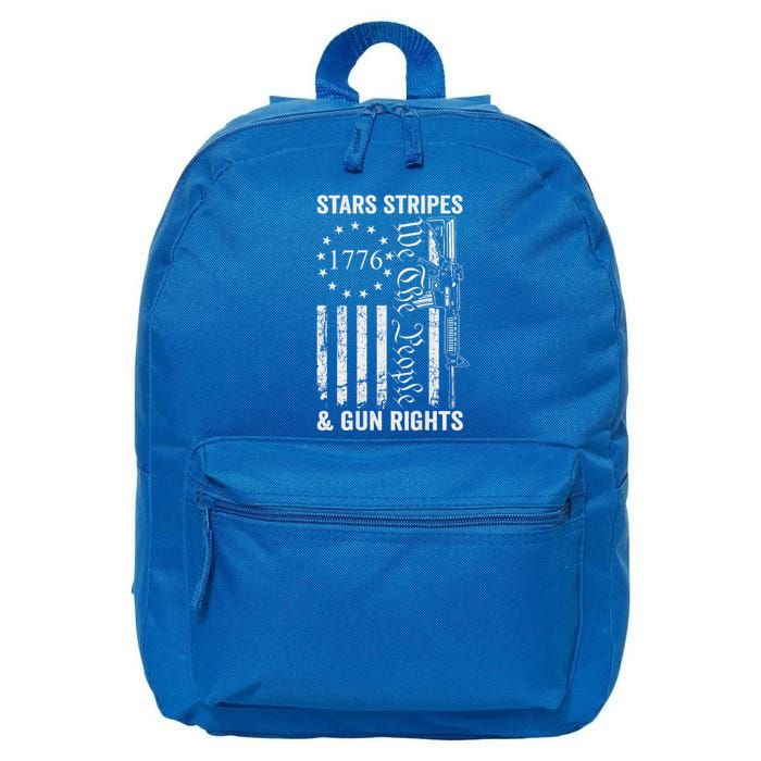 Stars Stripes And Gun Rights Pro Guns 2nd Amendment 16 in Basic Backpack