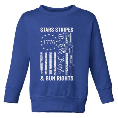 Stars Stripes And Gun Rights Pro Guns 2nd Amendment Toddler Sweatshirt