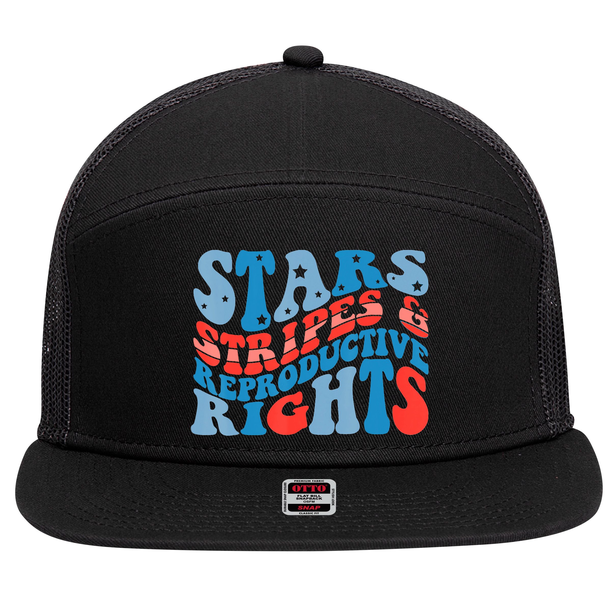 Stars Stripes And Equal Rights 4th Of July 7 Panel Mesh Trucker Snapback Hat