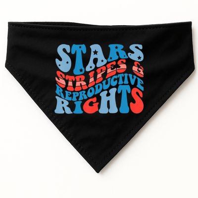 Stars Stripes And Equal Rights 4th Of July USA-Made Doggie Bandana