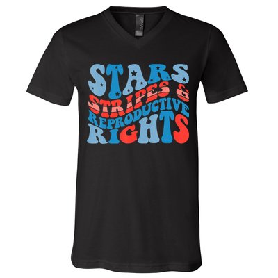 Stars Stripes And Equal Rights 4th Of July V-Neck T-Shirt