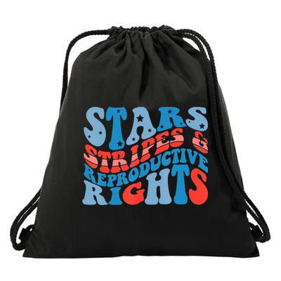 Stars Stripes And Equal Rights 4th Of July Drawstring Bag