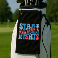 Stars Stripes And Equal Rights 4th Of July Golf Towel