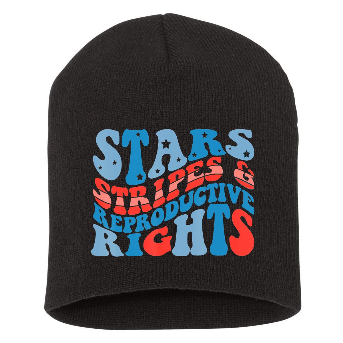 Stars Stripes And Equal Rights 4th Of July Short Acrylic Beanie