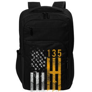 Stick Shift American Flag Muscle Car Mechanic Impact Tech Backpack