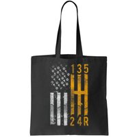 Stick Shift American Flag Muscle Car Mechanic Tote Bag