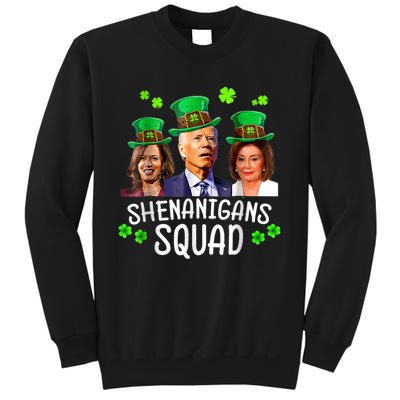 Shenanigans Squad Anti Biden Shamrock St Patrick's Day Funny Sweatshirt