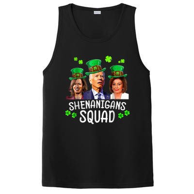 Shenanigans Squad Anti Biden Shamrock St Patrick's Day Funny PosiCharge Competitor Tank