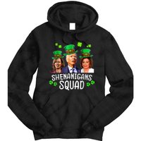 Shenanigans Squad Anti Biden Shamrock St Patrick's Day Funny Tie Dye Hoodie