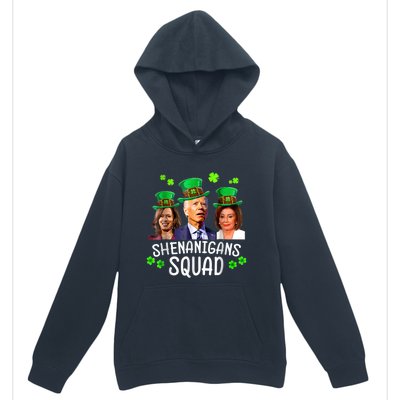 Shenanigans Squad Anti Biden Shamrock St Patrick's Day Funny Urban Pullover Hoodie