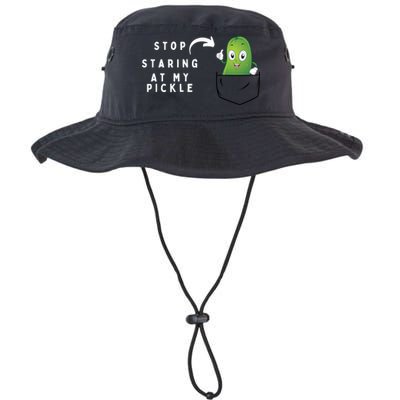 Stop Staring At My Pickle Adult Humor Pickle Lover Bucket Hat