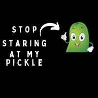 Stop Staring At My Pickle Adult Humor Pickle Lover Drawstring Bag