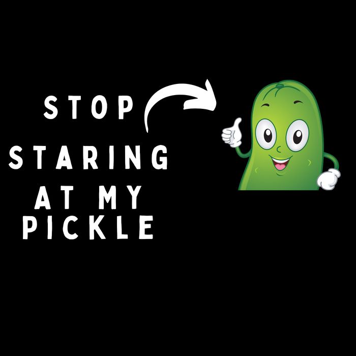 Stop Staring At My Pickle Adult Humor Pickle Lover Drawstring Bag