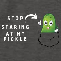 Stop Staring At My Pickle Adult Humor Pickle Lover Vector Backpack