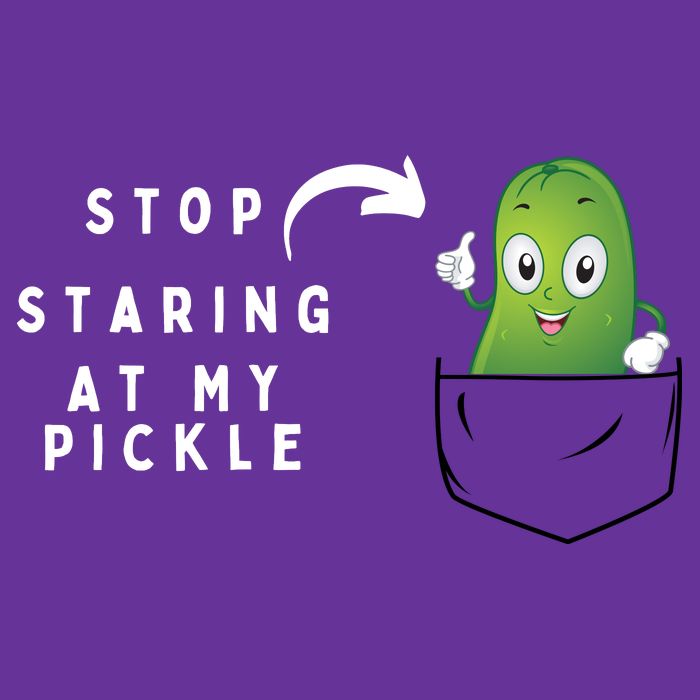 Stop Staring At My Pickle Adult Humor Pickle Lover Baby Bodysuit