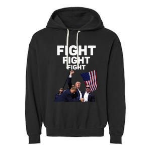 Survived Shot At Election Rally Donald Trump 2024 Garment-Dyed Fleece Hoodie