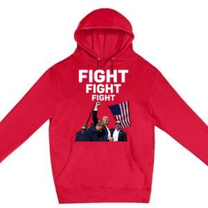 Survived Shot At Election Rally Donald Trump 2024 Premium Pullover Hoodie