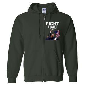 Survived Shot At Election Rally Donald Trump 2024 Full Zip Hoodie