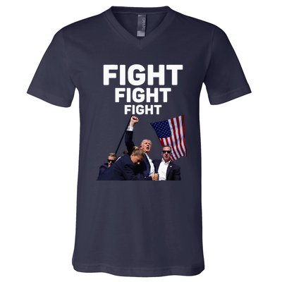 Survived Shot At Election Rally Donald Trump 2024 V-Neck T-Shirt