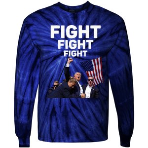 Survived Shot At Election Rally Donald Trump 2024 Tie-Dye Long Sleeve Shirt