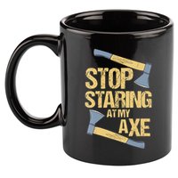 Stop Staring At My Axe Funny Axe Throwing Lover Mp 11oz C Handle Ceramic Mug