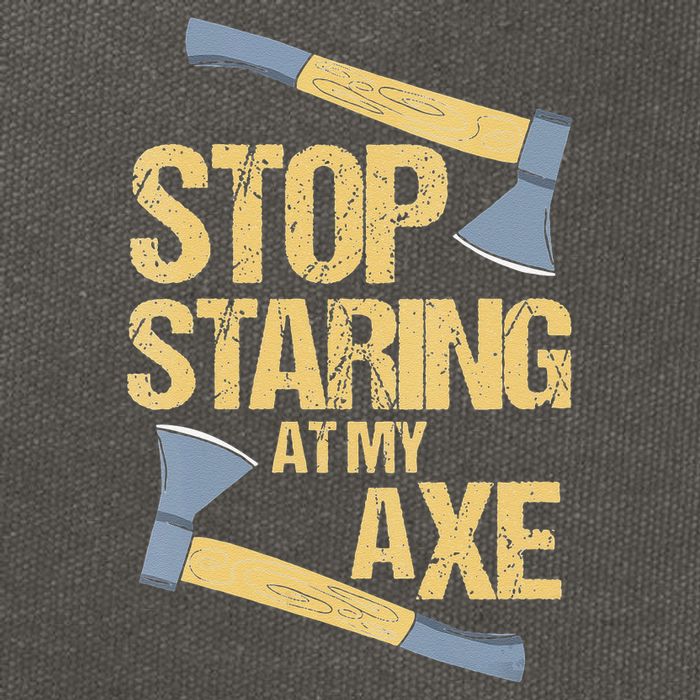 Stop Staring At My Axe Funny Axe Throwing Lover Mp Cotton Canvas Backpack