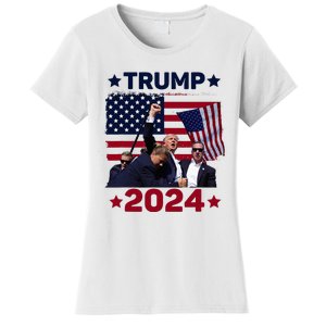 Survived Shot At Election Rally Donald Trump 2024 Women's T-Shirt