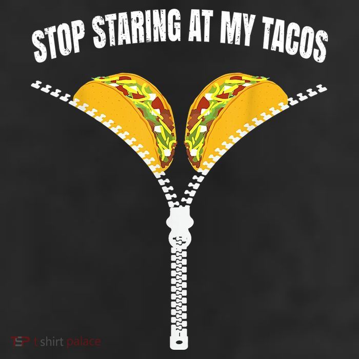 Stop Staring At My Tacos Zip Funny 25L Jumbo Tote