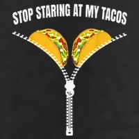 Stop Staring At My Tacos Zip Funny Golf Towel