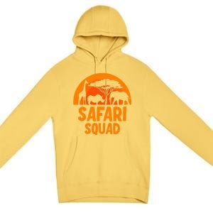 Safari Squad Africa Family Trip Gift Premium Pullover Hoodie