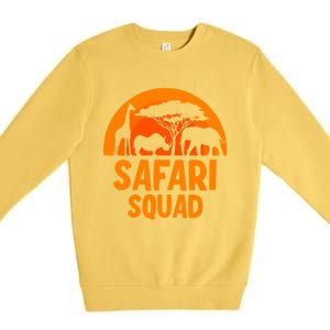 Safari Squad Africa Family Trip Gift Premium Crewneck Sweatshirt