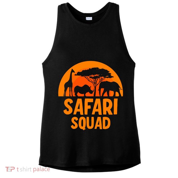 Safari Squad Africa Family Trip Gift Ladies PosiCharge Tri-Blend Wicking Tank