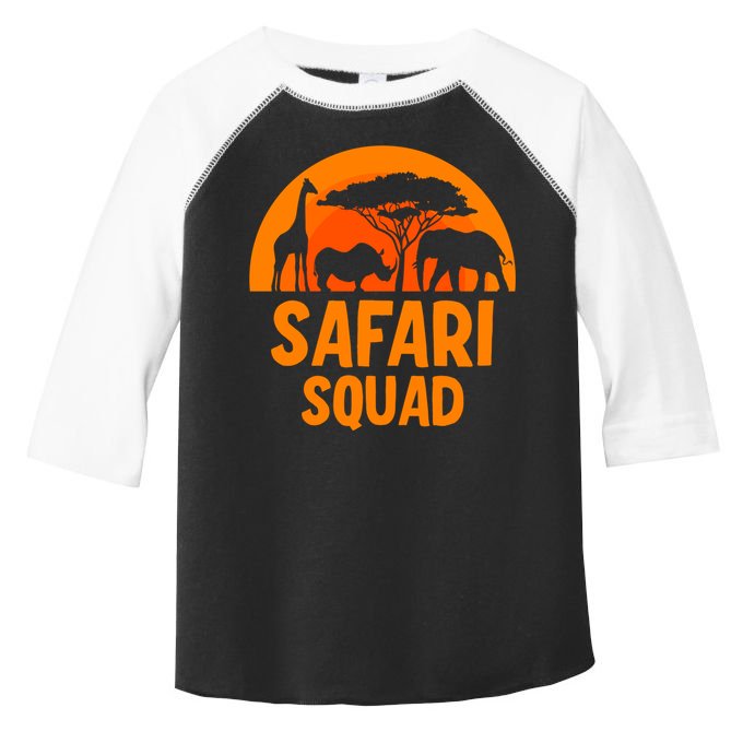 Safari Squad Africa Family Trip Gift Toddler Fine Jersey T-Shirt