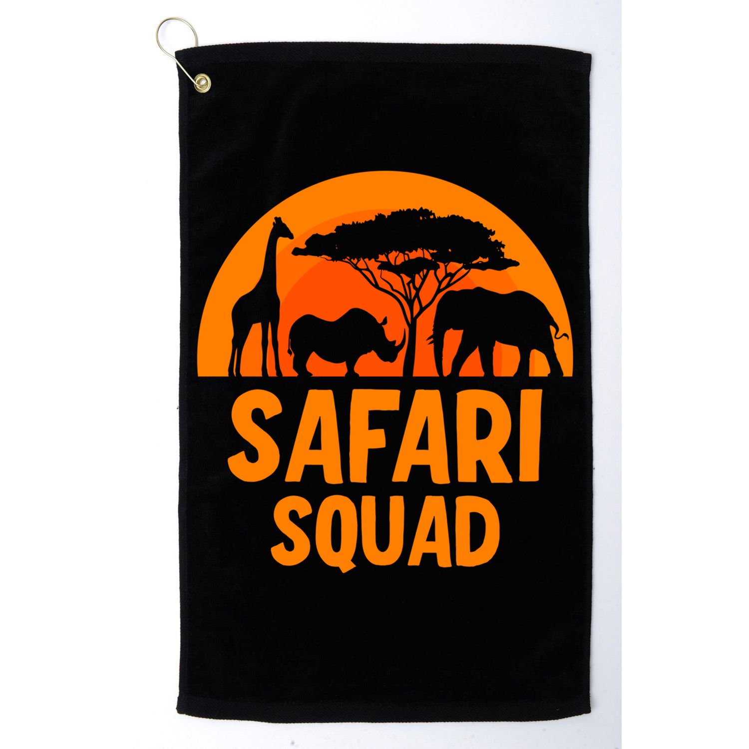 Safari Squad Africa Family Trip Gift Golf Towel
