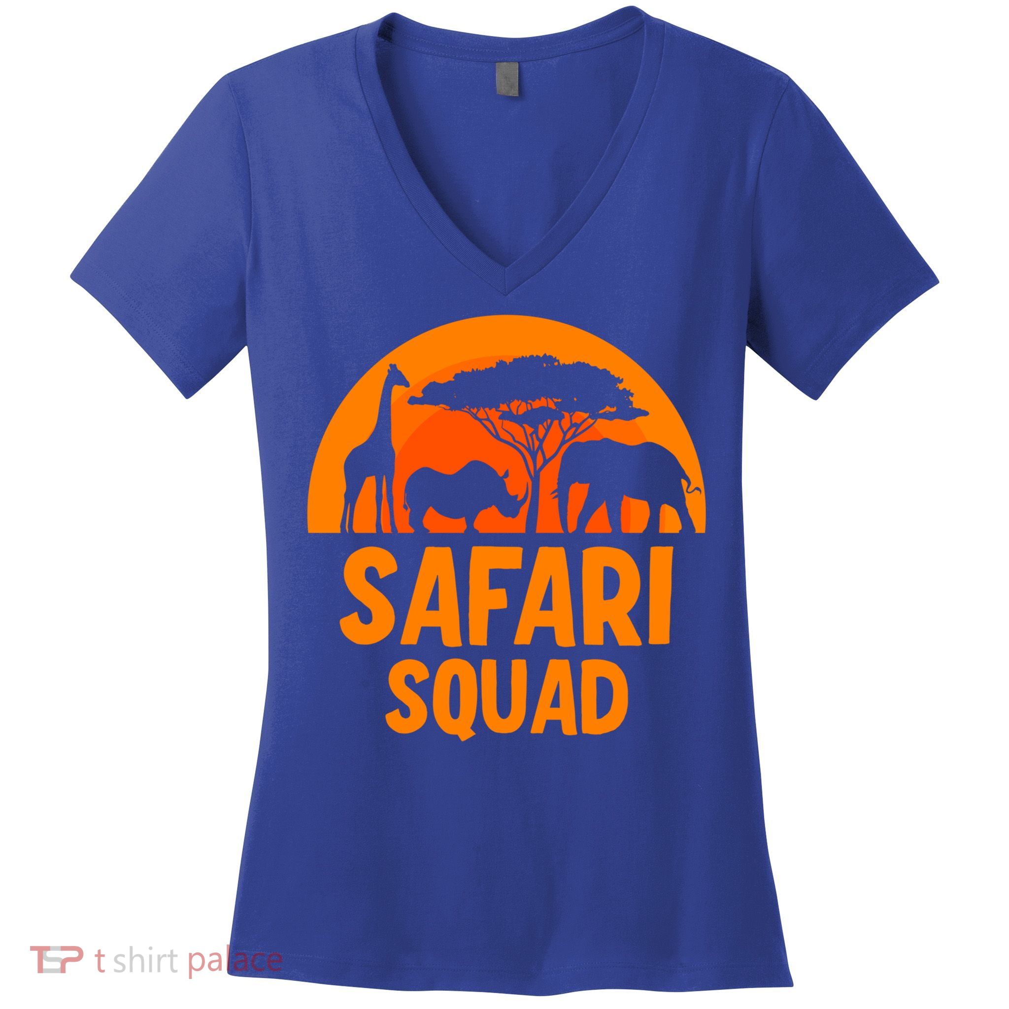 Safari Squad Africa Family Trip Gift Women's V-Neck T-Shirt