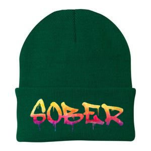 Sober Sobriety Anniversary Recovery Sober Aa Na Knit Cap Winter Beanie