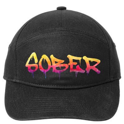 Sober Sobriety Anniversary Recovery Sober Aa Na 7-Panel Snapback Hat