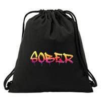 Sober Sobriety Anniversary Recovery Sober Aa Na Drawstring Bag