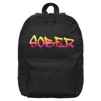Sober Sobriety Anniversary Recovery Sober Aa Na 16 in Basic Backpack