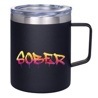 Sober Sobriety Anniversary Recovery Sober Aa Na 12oz Stainless Steel Coffee Mug