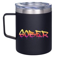 Sober Sobriety Anniversary Recovery Sober Aa Na 12oz Stainless Steel Coffee Mug