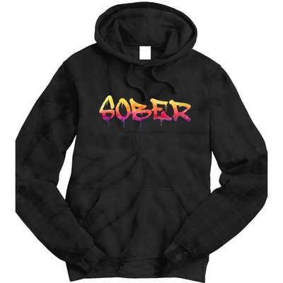 Sober Sobriety Anniversary Recovery Sober Aa Na Tie Dye Hoodie